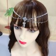 thumbnail image 4 of Collar de cristal de perla de princesa antigua, accesorios Retro para mujer, colgante de ceja, cadena para la frente, sombreros exóticos JAMW Sencillez, 4 of 5
