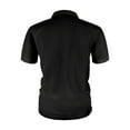 thumbnail image 4 of Dagugfen Tops for Men Summer Button Lapel V Neck Short Sleeve Solid Color Casual Work Tshirts with Pocket, 4 of 5