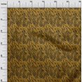 thumbnail image 2 of oneOone Cotton Jersey Dark Mustard Fabric Tiger Animal Skin Diy Clothing Quilting Fabric Print Fabric By Yard 58 Inch Wide, 2 of 4
