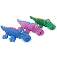 thumbnail image 3 of Juguetes de peluche azules para perros, juguetes chirriantes con forma de cocodrilo y cuerdas, juguete interactivo para masticar para perros pequeños y medianos., 3 of 5