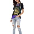 thumbnail image 1 of Hauts à Manches Courtes pour Femmes Col Rond Manches Raglan T-Shirts de Baseball Mago De Oz, 1 of 4