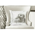 thumbnail image 4 of Ambesonne Black White Throw Pillow Cover 2 Pack, Eagle Wildlife Art, 20", Black White, 4 of 6