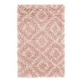 thumbnail image 3 of Unique Loom Trellis Shag Collection Area Rug - Ruth (2' x 3' Rectangle Light Pink/Ivory), 3 of 11