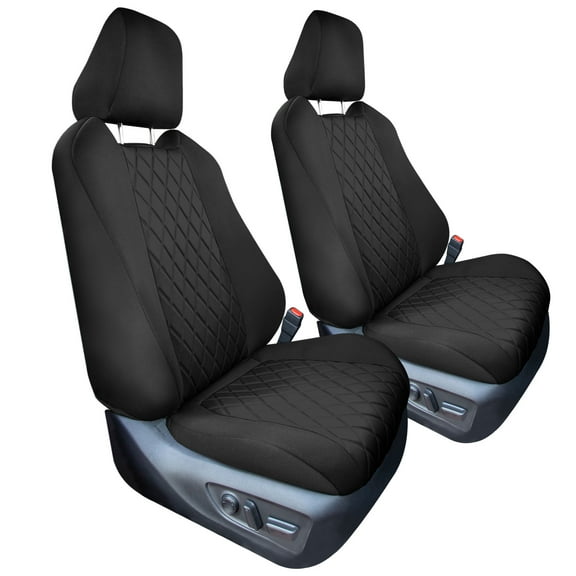 For 2021-2024 Toyota Rav4 Hybrid | Hybrid Prime Model Only FH Group Neoprene Custom Fit Car Seat Covers Front Set Black