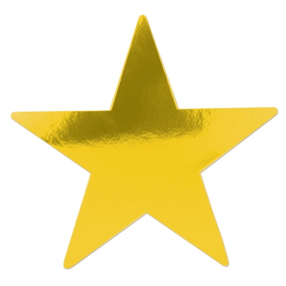 Beistle 12 inch Awards Night Gold Foil Star Decoration (Case of 24)