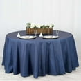 thumbnail image 2 of BalsaCircle 120" Dark Blue Faux Denim Polyester Round Tablecloth Linens Reception Catering, 2 of 7