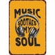 thumbnail image 1 of Chapa Música Metal Vintage Pintura Hierro Rectangular Barra Pared 20x30cm, 1 of 9