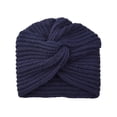 thumbnail image 2 of Only Moment Wool Beanie Hat for Men Women Navy Polyester Warm Winter Cuffed Hat for Cold Weather Outdoor Wear One Size, 2 of 5