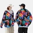 thumbnail image 4 of Fotbe Tropical Palm Leaves Chaqueta con Protección Solar UPF 50+ para Hombre y Mujer, Camisa con Capucha y Bolsillos-X-Large, 4 of 7