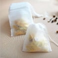 thumbnail image 2 of Naiovety Bolsa de 100 Uds. De bolsitas de té con cuerda, bolsa de papel con sello perfumado vacío para hierbas, bolsillo de hojas sueltas, Teteras, 2 of 6