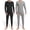 Black and Gray, variant on Thermal Underwear Set for Men Long Johns Men Base Layer Men Winter Hunting Gear Sport Top Bottom 2Set (S - 3XL)