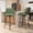 Green, variant on CDCASA Swivel Bar Stools Set of 2, 26 Inch Counter Height Bar Stools with High Backrest, Linen Wood Upholstered Modern Barstools for Kitchen Counter, Green