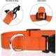 thumbnail image 3 of Collier pratique pour chien, collier classique en nylon rflchissant rglable, pour grands chiens, naranja, 2,5 cm de grande., 3 of 5