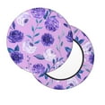 thumbnail image 2 of Balery Violet Velvet Round Bar Chair Cushion Cover Adjustable, Protects From Scratches And Stains, Soft & Washable Ideal For Wooden And Metal Stools - 12 Inch, 2 of 7