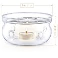 thumbnail image 3 of Teapot Warmer Teabloom Borosilicate Glass 13cm, 3 of 6