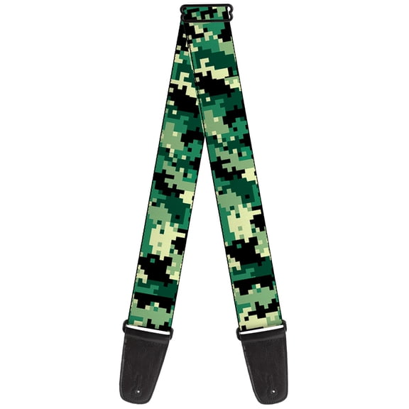 Buckle-Down Guitar Strap, Digital Camo, 2 Inches Wide