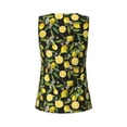 thumbnail image 5 of Picia Lemon Fruits Flowers Leaves Pattern Women's Workout Tank Top,Breathable Activewear,Slim Fit Athletic Top,Versatile Workout Moisture-wicking top-XX-Large, 5 of 9