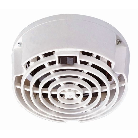 Vetus Ventilateur d'Échappement FAN12 Utilisé pour Salons/armoires/toilettes à Bord des Bateaux; 2 Vitesses; 42 CFM; Consommation d'Énergie de 0,19 Ampère; Diamètre de 5-1/2 Pouces x Hauteur de 2-3/8 Pouces; Rond; 12 Volts; Protection contre l'Allumage