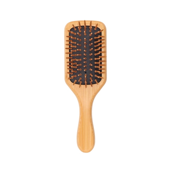 Doggy Style Small Bamboo Dog Brush for Small Breeds, Sustainable Bamboo Pin Bristles, Ergonomic Handle, Deshedding and Detangling Grooming Brush