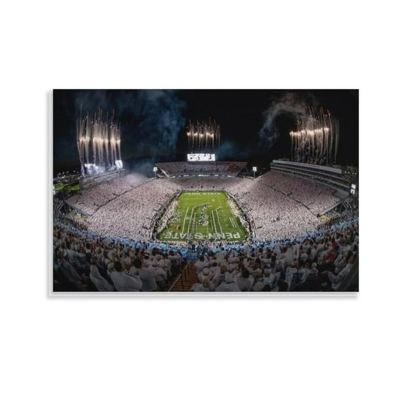 Beaver Field Penn State Football Team Modern Poster Poster Album Art Decor Painting Wall Art Canvas Poster Bedroom Decor Poster