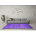 thumbnail image 3 of Ahgly Company Indoor Round Oriental Purple Industrial Area Rugs, 4' Round, 3 of 4
