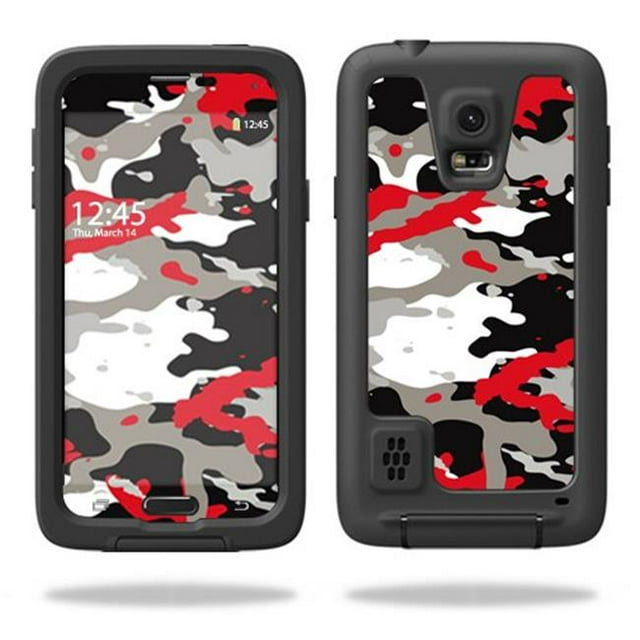 MightySkins LIFSGS5-Red Camo Skin for Lifeproof Samsung Galaxy S5 Case Wrap Cover Sticker - Red Camo