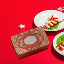 KOYPTL Metal Christmas Storage Box,Christmas Tin Case Packaging Box Square Container with Lid for Cookie Candy Treats Gifts Storage for Xmas Holiday Parties Birthdays and Seasonal Celebrations Design