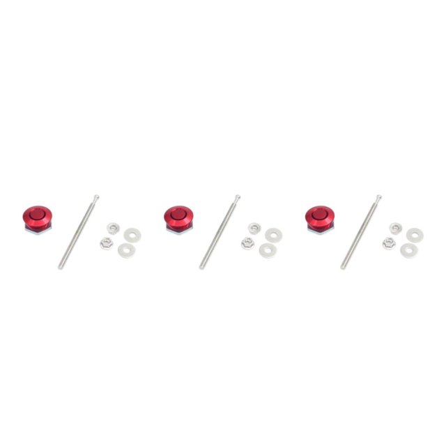 ZheElen Lightweight And Stylish Hood Lock For Car Modification Multiple Sizes red DP17-25 3Set