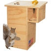 Smart Squirrel House with Camera Solar Powered, 1080P HD Wooden ...
