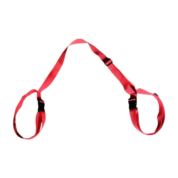 Mat de Correa de Soporte de Multipropósito Portable Portable Matera de ajustable para alfombras pequeñas Camping Gym Outdoor Rojo