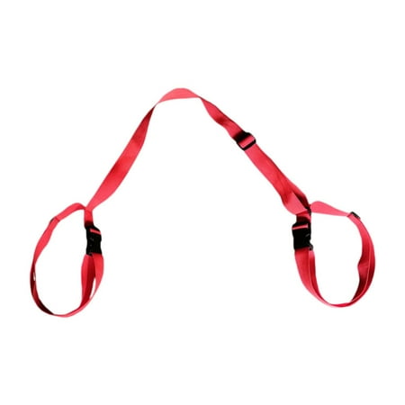 yotijay Mat support belt adjustable shoulder girdle yoga mat holder yoga mat for fitness Red