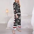 thumbnail image 3 of Wukai Home Of The Free Because Of The Brave Print Women's Pajama Set,PJ Set,Lounge Sets For Women Soft Long Sleeve Sleepwear Comfort and Style-X-Large, 3 of 7