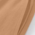 thumbnail image 4 of Summer Linen Capris Pants Men Drawstring Elastic Waist Breathable Beach Vacation Shorts Fathers Day Gift, 4 of 8