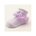 thumbnail image 4 of Newborn Baby Girls Kids Princess Bowknot Lace Ruffle Frilly Ankle Socks Bowknot, 4 of 8
