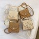 thumbnail image 2 of Xiao Hua Bolso de hombro tejido para mujer, bolso de mano y neceser, elegante bolso de playa de verano, 7.87 x 2.55 x 6.29 pulgadas (caqui)., 2 of 5