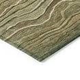 thumbnail image 4 of HomeRoots 618279 10 x 14 ft. Fern Green & Taupe Abstract Washable Indoor & Outdoor Rectangle Area Rug, 4 of 5