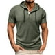 thumbnail image 2 of pstuiky camisetas de manga corta para hombre, Camiseta informal de manga corta con cuello redondo y botones de color liso para hombre camisetas de hombre xxl, 2 of 8