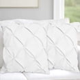 thumbnail image 1 of Egyptian Cotton Euro Sham 20X20 Size Pillow Covers Pinch Pleated 600 TC Sateen Soft And Smooth Cotton Comfortable Bed Pillow Cover (Set of 2, White), 1 of 5