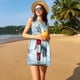 thumbnail image 3 of Fotbe Circular Lighthouse Vestido de Verano sin Mangas para Mujer – Vestido Midi Línea A, Estilo Camiseta Floral, Vestido Playero Casual y Fluido, 3 of 7