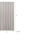 thumbnail image 2 of IH Casa Decor Embossed Shower Curtain With C Hooks Taupe, 2 of 2