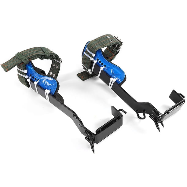 Set De Griffes D'escalade Pour Arbre - Chaussures Antidérapantes 4/5 Griffes - Métal, Réglable - Pour Grimpe, élagage, Cueillette - Compact