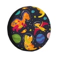 thumbnail image 1 of Fotbe Dinosaurs in Space Funda de Llanta de Repuesto con Estampado, Engrosada, Ajuste Universal para Jeep, Remolque, RV, SUV, Camión-14 inch, 1 of 6