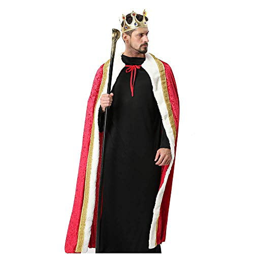 Winter Fantasy Halloween Costumes Cape Velvet King Queen Regal Robe ...