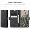 thumbnail image 4 of Dteck Case for Samsung Galaxy S24 Ultra,Vintage Leather Magnetic Wallet Case Card Slot TPU Shockproof Kickstand Full Body Protective Cover for Galaxy S24 Ultra,Black, 4 of 9
