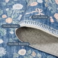 thumbnail image 5 of Memoryfield 5' x 7' Washable Area Rug, Non-Slip, Fade-Resistant Floral Carpet for Living Room, Bedroom, Dining Room, Blue, 5 of 6