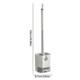 thumbnail image 4 of Toilet Brush and Holder Set with Drip Tray | Toilet Bowl Brush & Toilet Bowl Cleaner Brush Combo | Bathroom Cleaning Organizer | Strong Bristles | Easy Maintenance | Xuniizn, 4 of 4