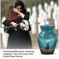 thumbnail image 4 of JAGASY Deer Small Urns for Human Ashes Keepsake - Sky Blue Urn for Ashes Adult Male - Forest Tree Decorative Urn for Father - Funeral Miniature Cremation Urns for mother - (3 Inch), 4 of 7