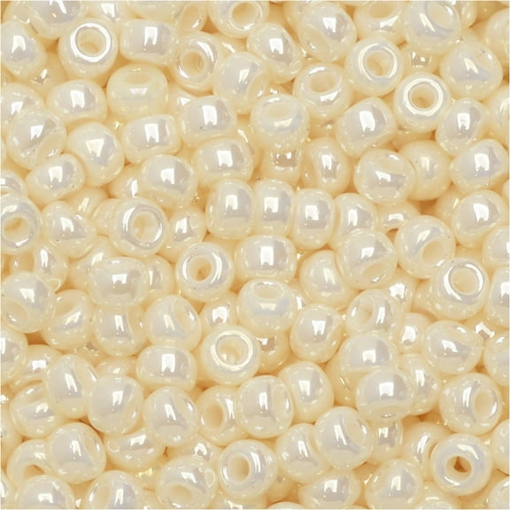 Miyuki Round Seed Beads, 8/0, 22 Gram Tube, #9592 Ivory Ceylon