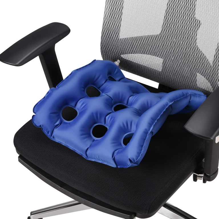 Air Inflatable Seat Cushion Seat Pad for Wheelchair Home Office