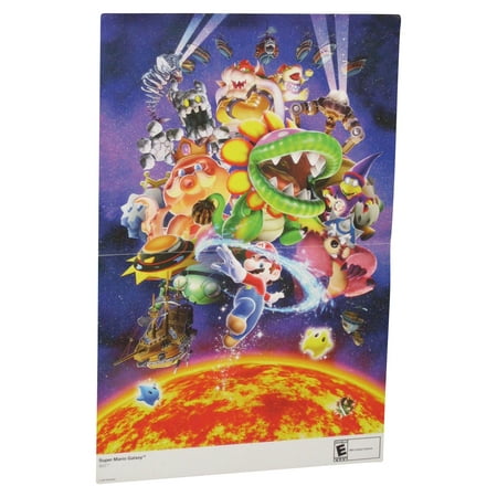 Nintendo Power Super Mario Galaxy Wii Double Sided Poster -